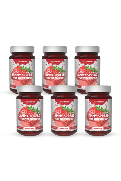 GymBeam Jammy Spread, 6 x 220 g, strawberry