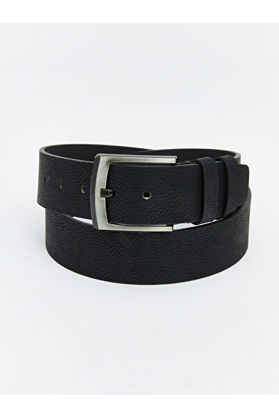 LC Waikiki Black Leather Look Men's Belt