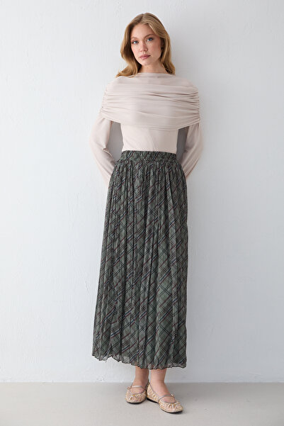 Melike Tatar Patterned Skirt 32-2749