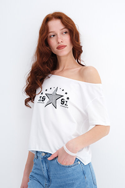 Addax Μπλουζάκι με στάμπα καγιάκ P1901