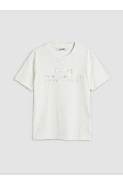 LC Waikiki Esvab • Modern & Distinctive Embossed Printed Boys' T-Shirt