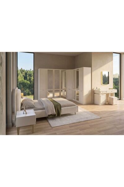 Doressa Home Hella Aynalı Köşe Yatak Odası Takımı