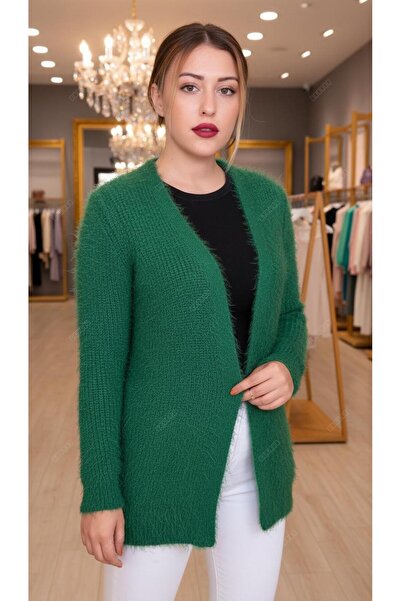 AYMİSS Fashionable Beaded Cardigan, Thick Knitting, Soft