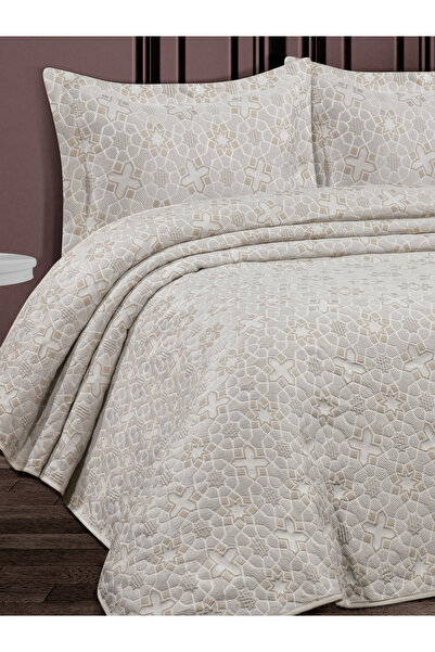 My Bed Home Collection SET CUvertură de pat cu perne SERA, tip piqué (BEJ)