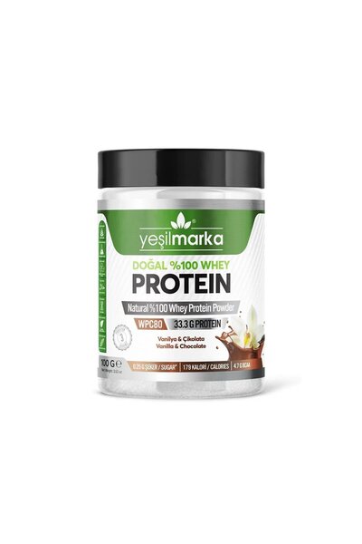 yeşilmarka Doğal Whey Protein Tozu Vanilya / Kakao 100 gr