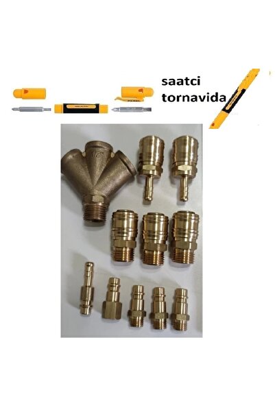 HAKTOR Kompresörler Için Kompresör Stoper Hava Jakı Gövde 1/2 Erkek 8mm Gövde...