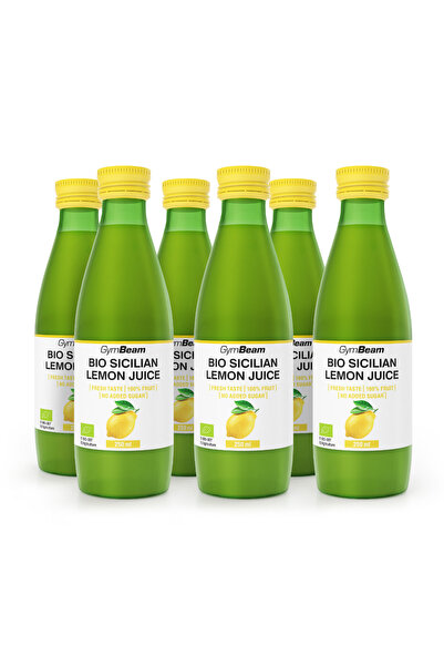 GymBeam Suc de lămâie sicilian BIO, 12 x 250 ml