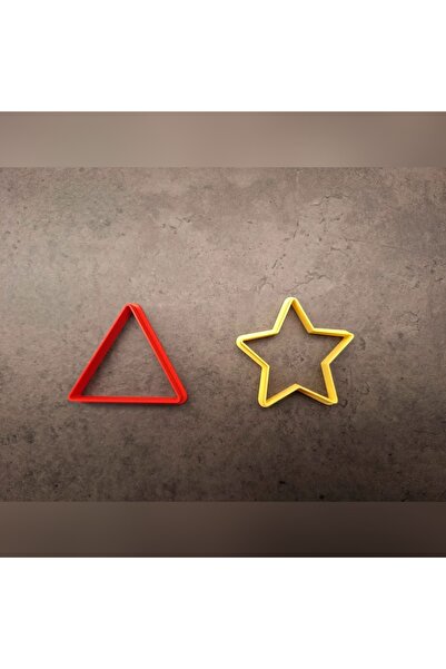 farist 4-Piece Squid Game Cookie Mold Triangle Star Circle Umbrella
