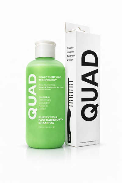 QUAD Miraculous Comb and Shampoo Set Fast Hair Growth Curl Defining Volumizin...