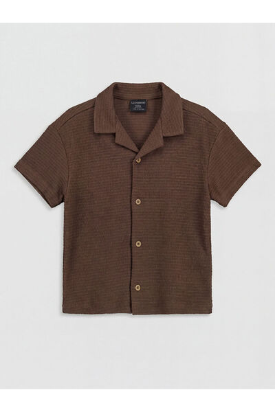 LC Waikiki قميص بني اللون للأولاد من ريزورت ياكا