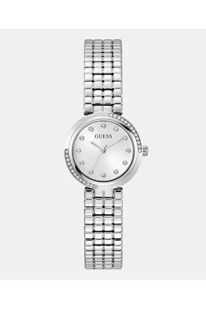 Guess Ladies Silver Tone Analog Watch