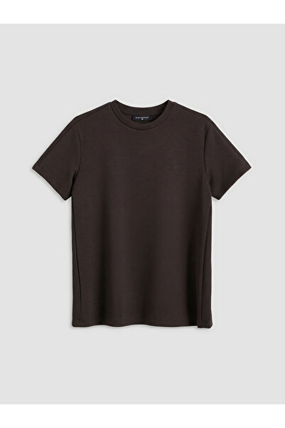 LC Waikiki Brown Crew Neck Women's T-Shirt