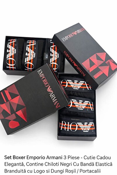 URBANATURE Boxeri barbati bumbac 3 perechi