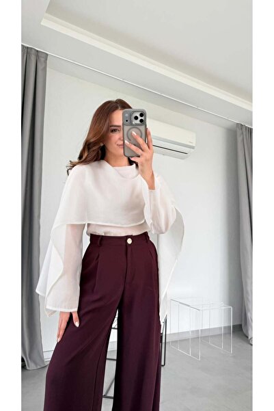 pelin yıldız butik Gabriel Şal Detay Vual Gömlek