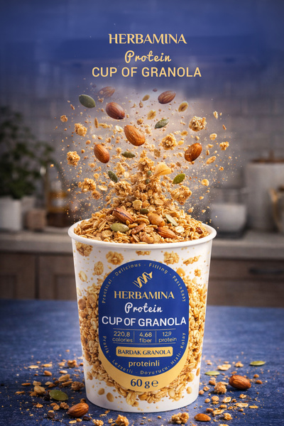 Herbamina Bardak Granola Proteinli - 60 gr