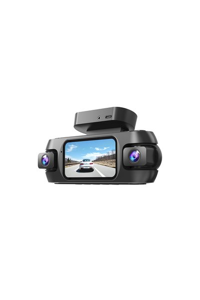 Lenyes LDR102 4K Ultra HD Wifi Destekli Akıllı Ön ve Arka Araç Kamerası Siyah