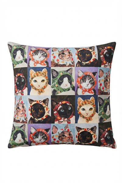 Sorbie Design Cats Kırlent Kılıfı