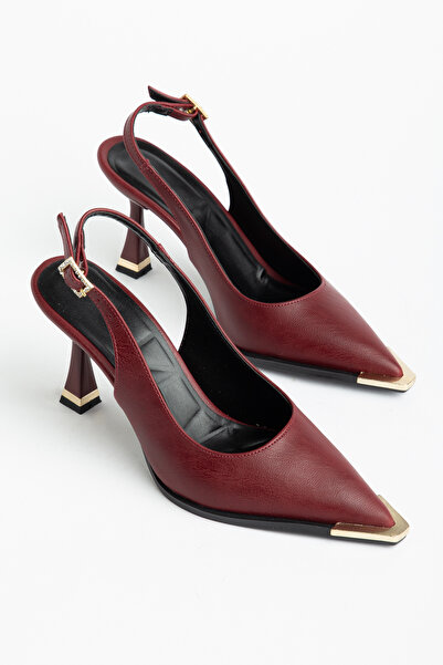 ELEVAM Stone Detailed Heeled Evening Dress Shoes for Women with Pointed Toe a...