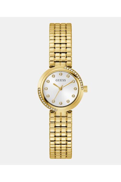Guess Ladies Gold Tone Analog Watch