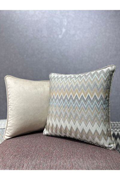 Fabricland Dokuma Chevron Plus 211 Double Combination Dust Cover 43X43