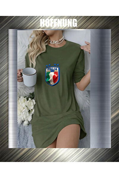 HOFFNUNG UNISEX κοντομάνικο μπλουζάκι με στρογγυλή λαιμόκοψη, με τυπωμένο ιτα...