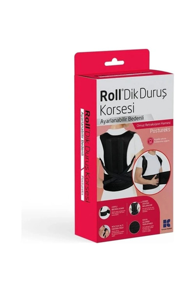 Roll Postureks Upright Posture Corset with Adjustable Size