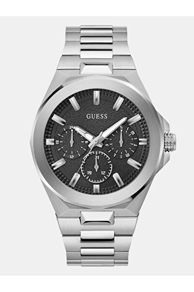 Guess Mens Silver Tone Multi-function Watch