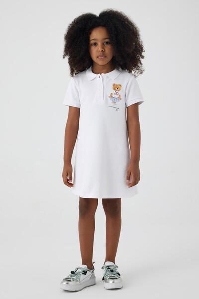 Tyess BG Store Λευκό φόρεμα για κορίτσια