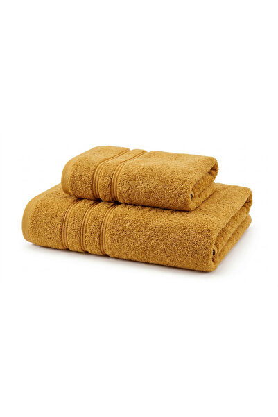 Anılsan Gold Hand and Bath Premium Towel Set - 50X100Cm, 288Gr 100X150Cm 820G...