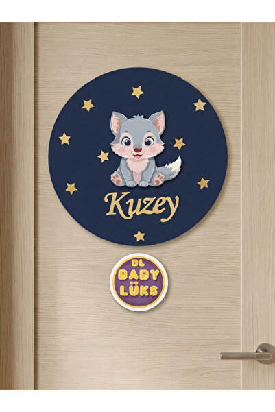 BL Baby Lüks El Yapımı İsme Özel Yuvarlak Bebek Kapı süsü, Hastane Süsü, Bebe...