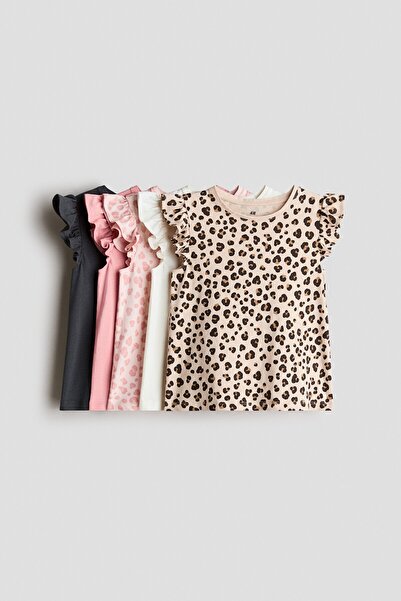 H&M 5'li Volan Kollu Üst