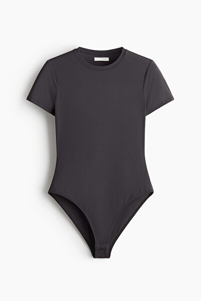 H&M Kısa Kollu Mikrofiber Body