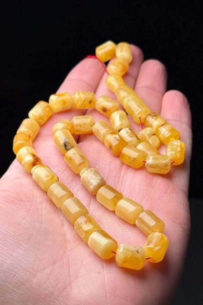 TESBİHKENTİ Kaliningrad Kapsül 3 Yedek Taneli Damla Kehribar Tesbih