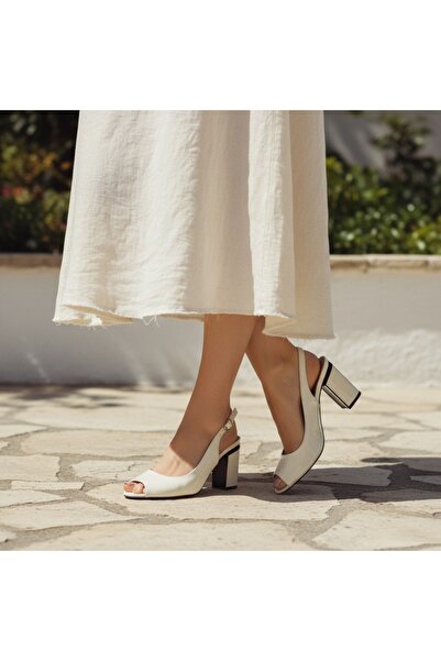 OEM Women's heeled sandals, elegant, minimalist, versatile model, made of eco...