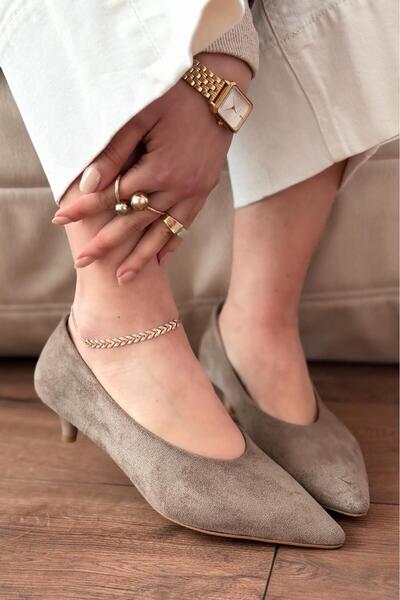 I Love Shoes Σεράνις Γνήσιο Δερμάτινο Στιλέτο Βιζόν Σουέντ