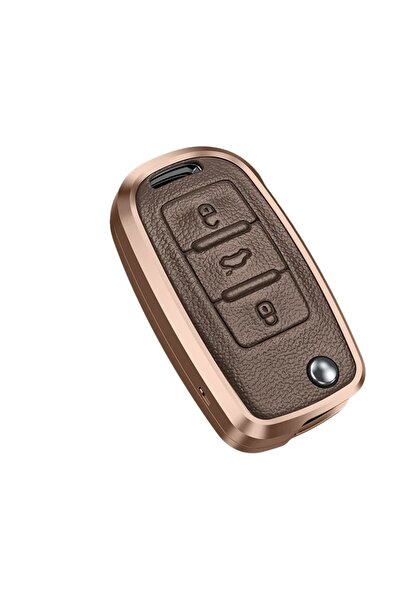 VW Θήκη κλειδιών από αλουμίνιο και Δερμάτινο για