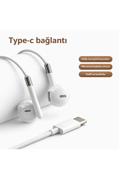 BİRİVA Type-c Stereo Kulak Içi Kablolu Kulaklık