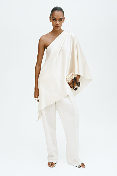 H&M Tek Omuzlu Saten Üst