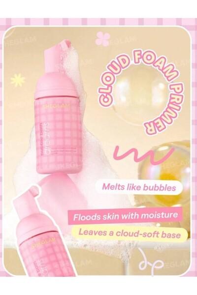 SHEGLAM Dream Foam Cloud Köpük Makyaj Bazı - Gözenek Gizleyici & Nemlendirici...