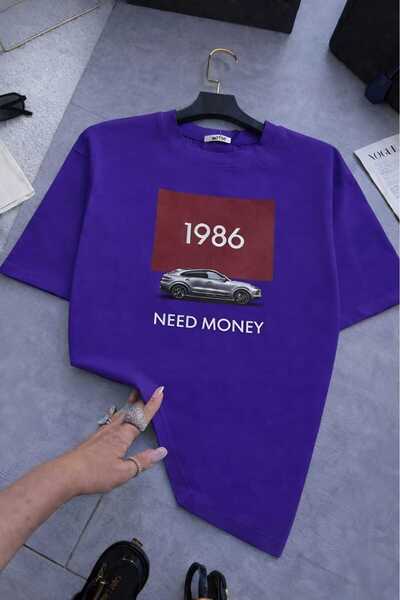 E-ROMA 1986 Need Money Tee Shirt Oversize Unisex Tee Shirt