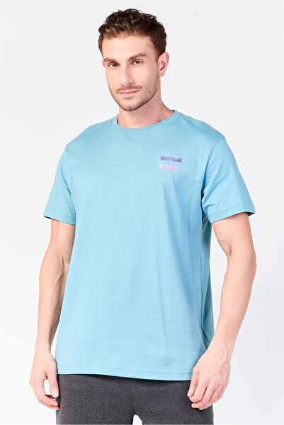 Asics Men Sportswear Fit Short Sleeve Training T-Shirt, Gris Blue