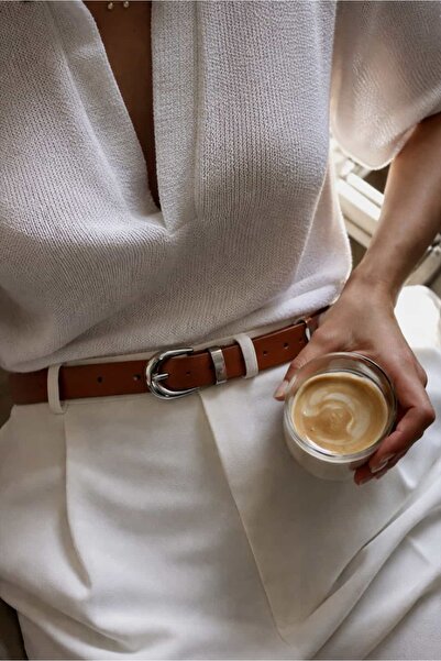 Yuka Atelier Luna Slim Faux Leather Belt