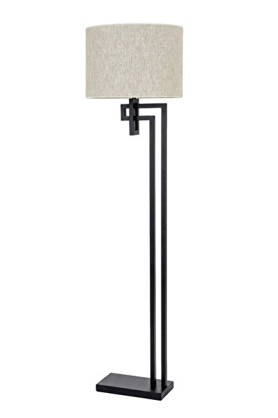 Avonni LM-9137-1BSY Siyah Boya Lambader E27 Metal H: 160 cm, Ø: 40 cm