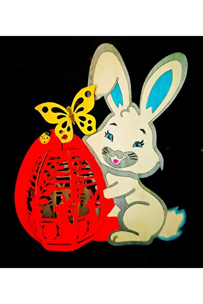 HANDDMADE Iepuras cu ou Luminos