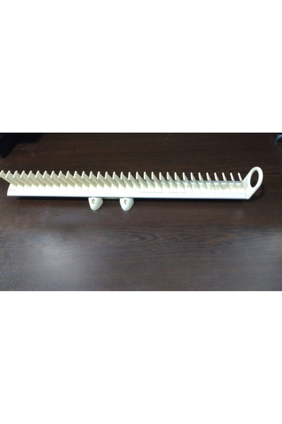 esdekor White Wardrobe Sliding Tie Rack Silver-Cream 50 cm Wide. 5 cm