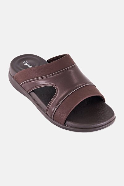 English Laundry Men Slip On Arabic Sandals, Brown