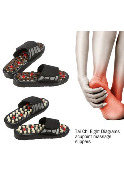 Tahtakale Dünyası Massage Slippers with 41 Acupuncture Points for Men and Wom...