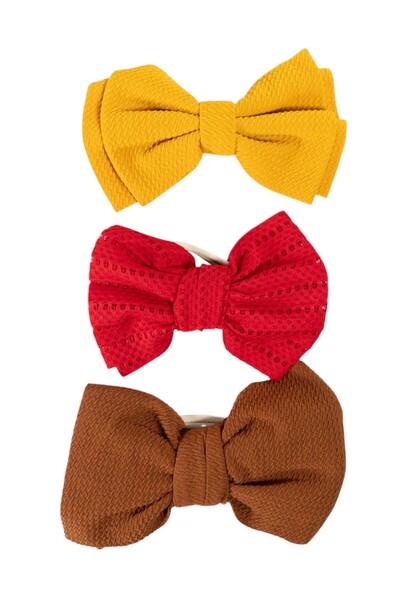 Bambimici - Mira Assorted Big Ribbon Bow Headband for Babies - Multicolor