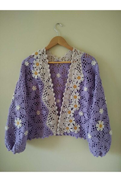 Guashe Hand Knitted Motif Cardigan