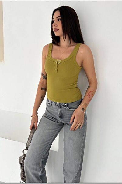 Noa&Noa Top tip camisolă pentru femei, cu bretele și detalii cu capse